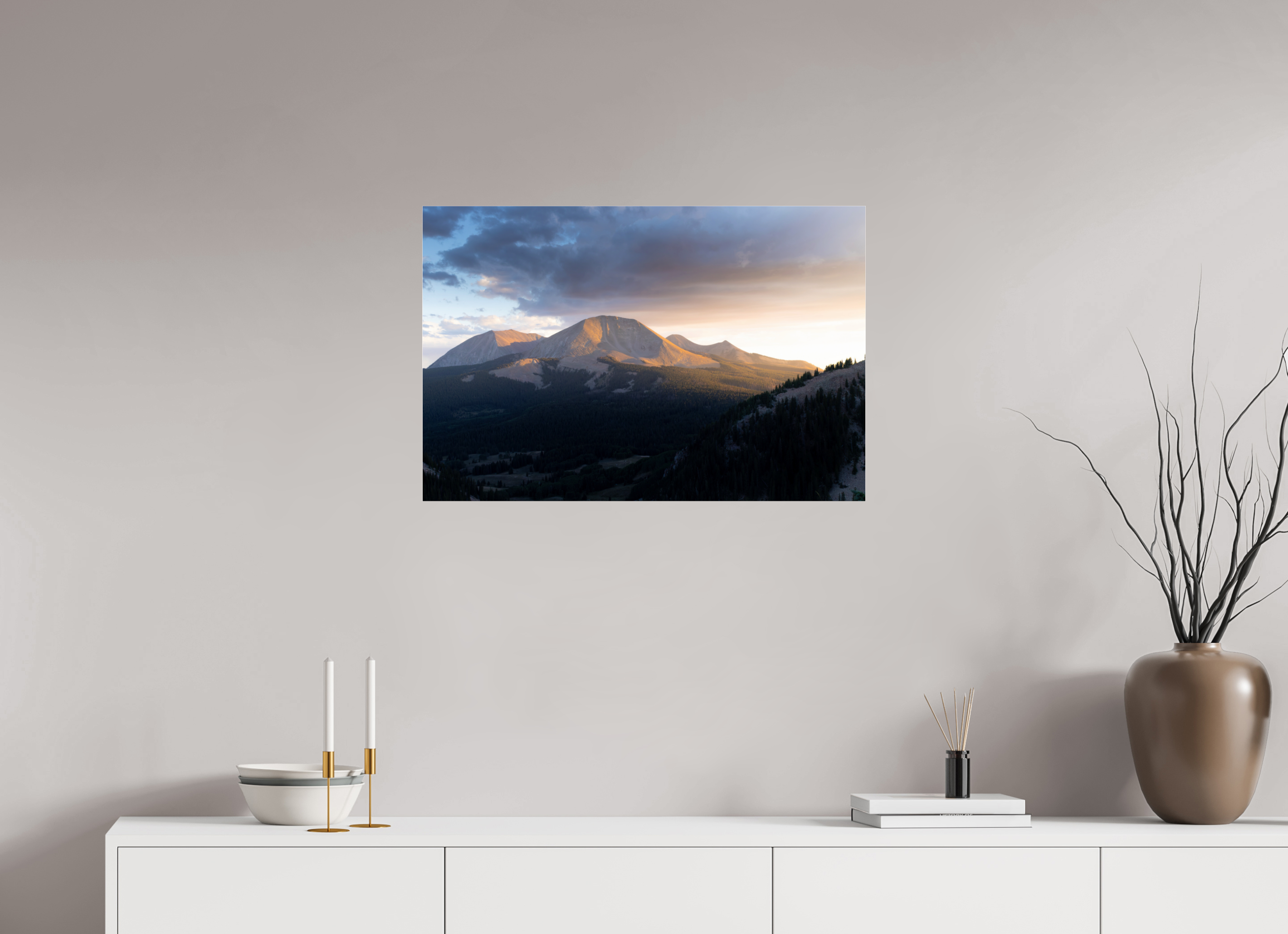30 x 20″, Acrylic Print Stormy Sunset