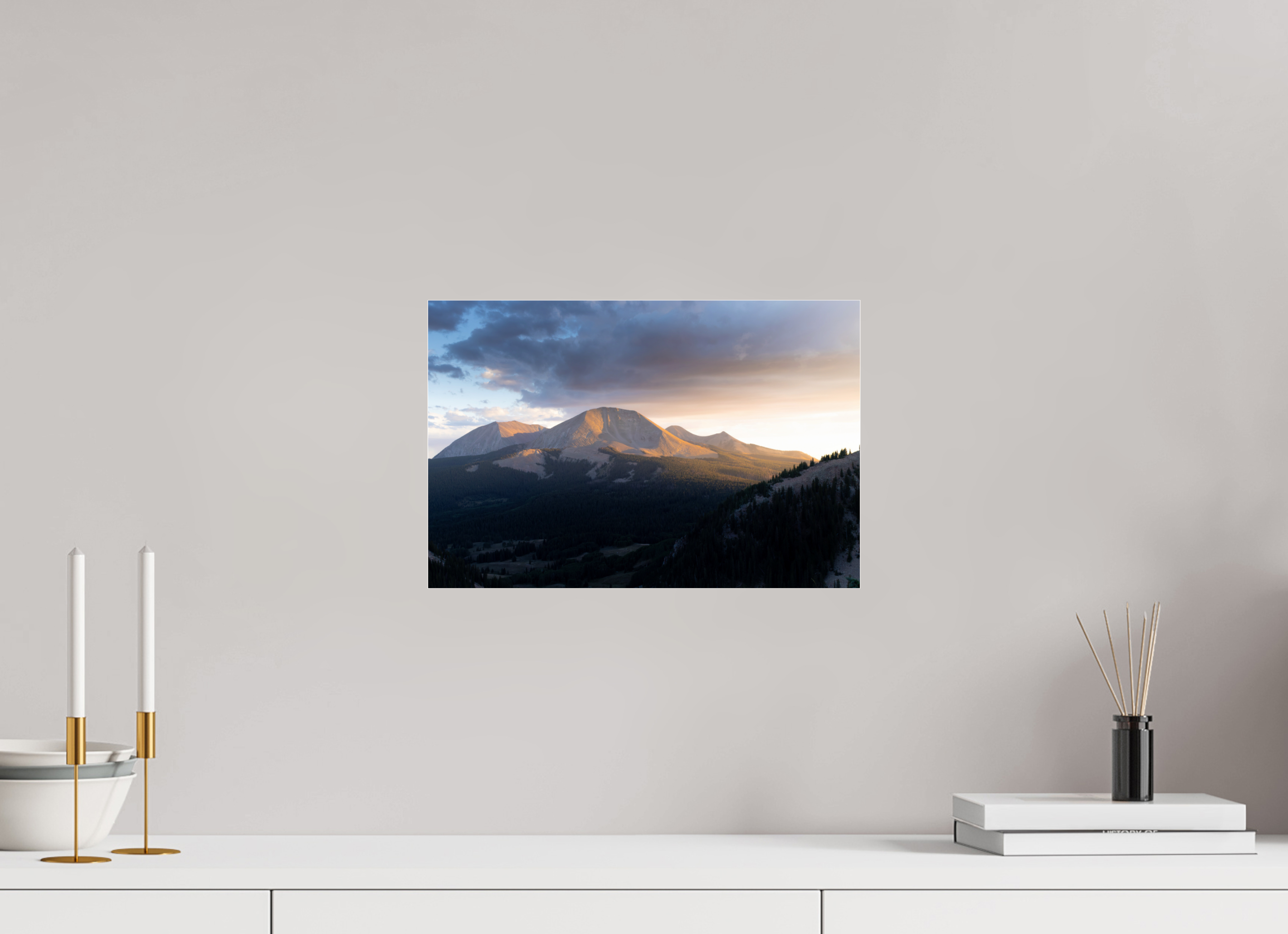 15 x 10″, Acrylic Print Stormy Sunset